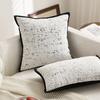 Almohada estilo crema francesa, ligera, de lujo, de alta gama, con diseño de jacquard estelar, de felpa suave, para la cintura, para sofá.