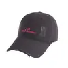 Gorra de Béisbol con Bordado de Letras Desgastadas Estilo Americano para Mujer, Moderna y Versátil, Adecuada para Uso Casual al Aire Libre y Ciclismo, Gorra de Pico Adelgazante