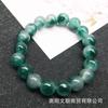 Fabricantes atacado Pulseira de jade malaia pulseira de jade de rocha de quartzo contas redondas moda flores flutuantes cor jade círculo único fileira de mão