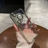 Adequado para Huawei Mate80 Capa de Celular Transparente de TPU Galvanizado Mate70 Ultra-Fina Cobertura Total Anti-Queda P60 Capa Macia