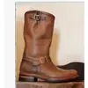 Botas de Meia-Cança com Fivela Estilo Novo 2026 Botas Masculinas