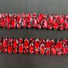 Pegamento termofusible ojo de caballo vidrio cadena de diamantes cadena de pedrería cadena para decoración de bolso de vestido de novia cadena para joyería DIY al por mayor
