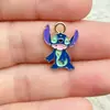Mini Stitch de Desenho Animado DIY Acessórios para Joias com Gota de Óleo Pingente de Liga Chaveiro Brincos Colar Pulseira Pingente