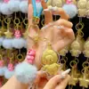 Llavero de Oro Puro 999 Colgante de Bolsa Dorada en Forma de Estrella Regalo Souvenir para Eventos de Transmisión en Vivo y Promociones de Ventas Pequeños Regalos de Año Nuevo