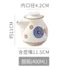 Pote de Cerâmica Estilo Japonês para Temperos Caixa de Temperos Pote Criativo de Sal Conjunto Combinado de Caixas de Temperos Pote de Armazenamento Utensílios Domésticos de Cozinha