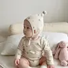 Gorro de Bebé Primavera Otoño Lindo Estilo Coreano Punta Superior Protección para Orejas Unisex Bebé Elegante para Exteriores Resistente al Viento Cubre Rostro Gorro para Recién Nacidos