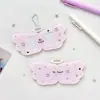 Alas de Ángel Originales Portatarjetas de Identificación de 1.0 pulgada Portatarjetas Pequeñas Portatarjetas Duras para Tarjetas CP Decoración de Almacenamiento Portatarjetas de Abanico Colgante