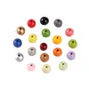 Amazon Transfronterizo Nuevo 16mm Kidsren's DIY Colorido Cuentas de Madera Hechas a Mano Cuentas Sueltas de Hemu Accesorios para Cuerdas Venta al por Mayor