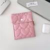 410121 Bolsa Sanitaria Acolchada Color Caramelo Bolsa de Almacenamiento Mini Portátil Servilleta Sanitaria Billetera para Monedas