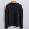 Recomendado por Tong Sanjin: Blusa Térmica Feminina de Caxemira com Proteína para Outono e Inverno, Camada Base de Roupa Íntima Térmica de Manga Longa com Gola Alta