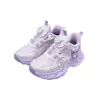 2026 Zapatos Deportivos de Algodón de Dos Capas con Luz Flash de Invierno para Niños Suela Ligera de EVA Zapatos para Niños Venta al Por Mayor Zapatos de Correr para Niñas 6852