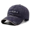Nueva Gorra Retro Femenina de Mezclilla Lavada con Letras Bordadas y Visera Gorra de Béisbol para Hombre para Viaje al Aire Libre Protección Solar
