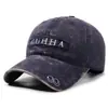 Nueva Gorra de Béisbol con Visera Lavada de Mezclilla Bordada con Letras para Mujer, Gorra de Calle para Viajes al Aire Libre para Hombre, Protección Solar