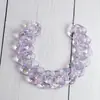 23x 23mm Acrílico Transparente Cor Aurora UV Galvanizado Corrente Acessórios para Brincos Colar Pulseira Grampo de Cabelo Chaveiro DIY