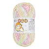 Hebra de Hilo para Tejer a Mano, Hilo Grueso Medio, Hilo de Tira de Hielo, Hilo para Bebé 'Snowball Little Cutie' para Tejer Bufandas, Crochetar Muñecas y Coser Bolsas