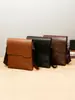 Bolso cruzado de negocios para hombre, Bolso de hombro de cuero simple y elegante, Bolso de gran capacidad para el día a día y el trabajo, Bolso retro para hombre