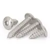 Tornillos Autorroscantes de Acero Inoxidable 304 con Cabeza de Paraguas y Hexágono Interior M3~M8 Estándar de Guangdong Ta Tornillos Autorroscantes Pequeños de Cabeza Plana Grande de Rosca Gruesa