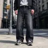 AliExpress 2026 Estilo Quente Europeu e Americano Marca da Moda Jeans com Zíperes em Ambos os Lados e Bordados Unissex Calças Longas Retro Americanas