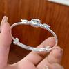 Pulsera infantil KT Cat para mujer, plata de ley 9999, con diseño de dibujos animados, ideal como regalo de cumpleaños.