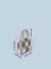 Nova moda All-match diamante padrão mão-tecido bolsa feminina mão-carregado cesta de vegetais bolsa grande capacidade miçangas bolsa