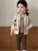 Ropa de Primavera para Niños, Ropa Infantil Estilo Coreano, Conjuntos de Primavera para Niñas, Chaquetas Cárdigan de Primavera para Bebés, Venta al por Mayor Personalizada por Fabricante