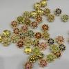 Copos de nieve en forma de girasol, taladro a máquina, diamantes de colores mixtos, hebilla, accesorios para uñas/cabello hechos a mano, decoración para zapatos, ropa