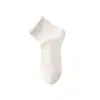 Calcetines Finos de Verano para Mujer, Calcetines Japoneses de Encaje hasta la Mitad de la Pantorrilla, Calcetines Cortos de Encaje con Volantes Estilo Ballet Holgados, Transpirables y Absorbentes del Sudor