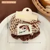 Gomita para el pelo de estilo coreano de alta gama, elegante, con lazo de cinta y lunares, lujosa y elegante, adecuada para peinados de media coleta para niñas