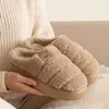 Pantuflas de algodón para el hogar para hombres y mujeres, parejas, nuevo modelo 2026, invierno, interiores, antideslizantes, suela suave, felpa, cálidas, peludas