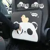 Protetor de banco traseiro de carro Blue Rain, couro, design de panda de desenho animado, resistente a manchas e ao desgaste, para os bancos traseiros de carros