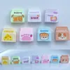 Mini Estéreo Bolsa de Pan Accesorios de Resina Creativos Hechos a Mano DIY Pegamento de Crema Funda para Teléfono Móvil Llavero Material para Joyería