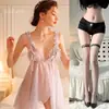 Lingerie Sexy de Renda Plus Size, Conjunto de Tanga Sensual Puro Desejo para Diversão do Casal Feminino, Dropshipping