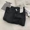 Saia jeans com fenda de cintura alta estilo coreano, feminina, verão, comprimento médio, pequena, primavera e outono, nova saia com fenda em linha A