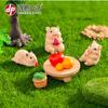 Microadornos paisajísticos de musgo, diseño de conejo y ratón, de resina, para jardinería, pequeños adornos de escritorio.