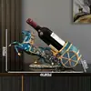 Adorno de Ciervo de Cristal de Lujo Pintura Moderna de Arena Movediza para Sala de Estar del Hogar, Gabinete de Vino, Decoración de Gabinete de TV, Entrada, Regalo de Inauguración