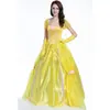 Vestido de princesa Blancanieves europeo y americano Belle La Bella y la Bestia Bell disfraz de fantasía disfraz de Halloween adulto
