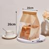 Sacos de Selagem para Produtos de Panificação Mochi Biscoito Sacos com Fecho Ziplock Sacos de Embalagem de Papel Kraft Sacos de Embalagem de Papel 450g