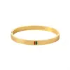 Popular Europeu e Americano Transfronteiriço Padrão Sombrio Vermelho e Verde Gotejamento de Óleo Fivela Bicolor Casal Moda Estilo Coreano Pulseira de Aço Titânio Atacado em Estoque
