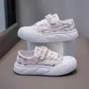 Zapatos de Lona para Niños, Transpirables de Verano Nuevo Estilo Zapatos Escolares, Zapatos Deportivos Casuales para Niños, Zapatos Bajos de Suela Suave para Niñas