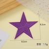 Parches de tela de estrella de cinco puntas suministro transfronterizo Adhesivo Termofusible multicolor accesorios para ropa ropa de entrenamiento militar decoración de gorra venta al por mayor