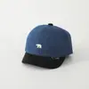 Boné de Baseball Fofo Estilo Coreano para Crianças, Urso Polar de Desenho Animado, Chapéu de Sol para Meninas, Novo Boné Jeans de Aba Curta Estilo Bico de Pato