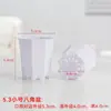 Maceta Cuadrada Blanca Pequeña Cuadrada Negra Pequeña Cuadrada Suculenta Octagonal de Plástico Extra Gruesa con Plato Maceta para Esquejes de Hoja Maceta para Plántulas Juego
