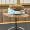 Sombrero de Paja Plano Retro Estilo Francés para Vacaciones en la Costa para Mujeres, Sombrero de Playa, Sombrero de Verano de Ala Plana, Protección Solar, Hace que la Cara Parezca Más Pequeña