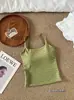 Camisola de Rayas Estilo Coreano para Mujer con Copas Integradas, Versátil para Usar como Ropa Interior o Exterior, Dulce Top con Tirantes Ajustables