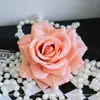 Cabeça de Flor de Rosa Flor Artificial Grampo de Cabelo Adorno de Flor de Cabeça Casamento Paisagismo Material de Flor Decoração Flor de Rosa Flor Artificial Parede de Flores Bola de Flores Arranjo de Flores