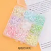 Miçangas de Vidro Irregulares Coloridas Misturadas em uma Caixa para Pulseiras, Colares, Grampos de Cabelo Estilo Antigo e Outros Acessórios de Joias DIY Feitos à Mão