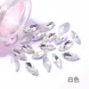Cristal Punta Inferior Marquise Diamante Flash Cristal Forma Especial Diamante de Imitación Pegatina para Funda de Teléfono Móvil Material de Diamante Accesorios para Joyería DIY Venta al por Mayor