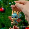 Colgante de Dragón de Acrílico Lindo de Dibujos Animados Nuevo Producto Transfronterizo Colgante para Árbol de Navidad Decoraciones Navideñas
