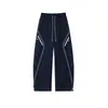 Ropa para Hombre ACU Pantalones casuales rectos para hombre con costuras de contraste, nuevos pantalones largos de pierna ancha estilo americano para hombre otoño/invierno 2026