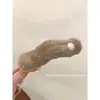 Grampo de Cabelo Elegante de Pelúcia com Pérolas Bico de Pato Headwear Feminino de Alta Qualidade Presilha Tubarão para Cabelo Presilha para Prender Meio Rabo Grampo de Cabelo